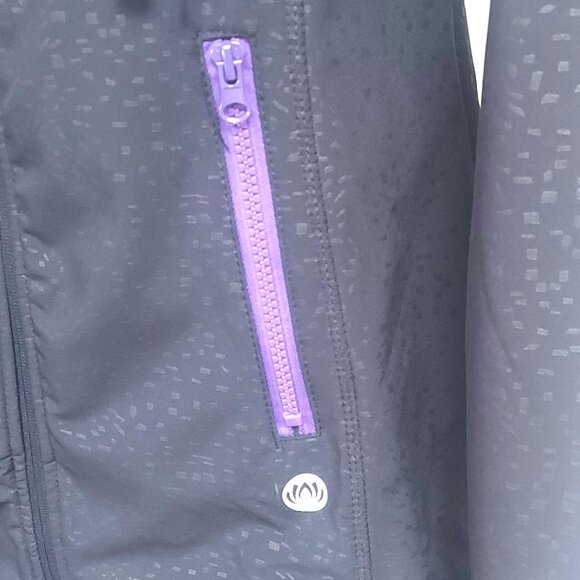 Mondetta Hooded, Black and Purple, Weather Resistant Lightweight Jacket - Size S - Picture 4 of 12